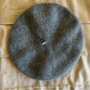 Chic Gray Wool Beret